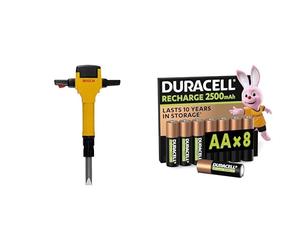 Theo Klein Bosch Breaker Hammer, lights/sound, 3+ years, & Duracell AA Rechargeable 8 pack, 2500mAh