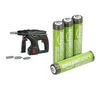 Theo Klein Bosch Drill, dual rotation, 3+ years, & Amazon Basics AAA Rechargeable 4 pack, 850mAh