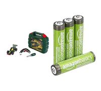 Theo Klein Bosch Grand Prix Set, Ixolino/car, 3+ years, & Amazon Basics AAA Rechargeable 4 pack, 850mAh