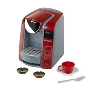 Theo Klein| Bosch Tassimo Coffee Machine I Can be filled up with water, which runs through with sound I Includes espresso set I Dimensions: 20 cm x 16 cm x 20 cm I Toy for children aged 3 years and up