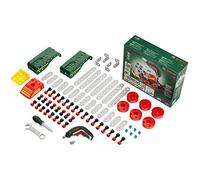 Theo Klein| Multi-Tech Construction Set with Bosch Ixolino I 107 components I Battery-powered Ixolino with light and sound I Dimensions: 32 cm x 27 cm x 9.5 cm I Toy for children aged 3 years and up