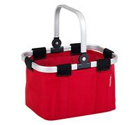 Theo Klein| reisenthel shopping basket carrybag mini, red I Shopping accessory with aluminium frame and foldable handle I Measurements: 25 cm x 17.5 cm x 16.5 cm I Toys for children aged 3 and over.