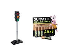 Theo Klein Traffic Lights, manual/automatic, 3+ years, & Duracell AA Rechargeable 8 pack, 2500mAh