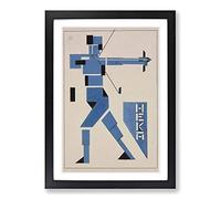 Theo Van Doesburg Archer Framed Print | A2 Black Framed Wall Art | Ready to Hang | Modern Nature Picture | Living Room Bedroom Lounge Office