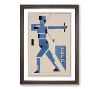 Theo Van Doesburg Archer Framed Print | A2 Walnut Framed Wall Art | Ready to Hang | Modern Nature Picture | Living Room Bedroom Lounge Office