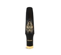 Theo Wanne Brahma Made with Hard Rubber Baritone Saxophone Mouthpiece with Rollover Shark Gill Baffle Classic Bullet Chamber & Medium Stadium Chamber for Jazz Soul Commercial Music - Size 7 (0.105")
