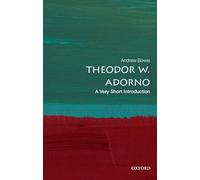 Theodor W. Adorno: A Very Short Introduction