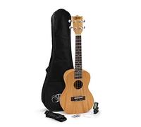 Theodore 23 inch Concert Ukulele - 2inch Mahogany Uke with Gig Bag, 3 Felt Picks, Spare Ukulele Strings, Strap and Clip On Chromatic Tuner