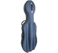 Theodore 3/4 Blue Semi-Rigid Cello Hard Case with Wheels