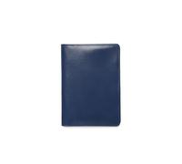 Theodore Leather Passport Holder, Blue, Bi-fold and Compact