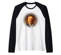 Theodore Roosevelt American President Portrait Raglan Baseball Tee