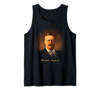 Theodore Roosevelt American President Portrait Tank Top