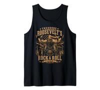 Theodore Roosevelt Drummer Funny US American President Tank Top