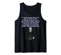 Theodore Roosevelt on Presidential Criticism Tank Top