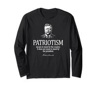 Theodore Roosevelt Patriotism Quote Long Sleeve T-Shirt