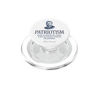 Theodore Roosevelt Patriotism Quote Navy Print PopSockets PopGrip for MagSafe