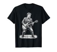 Theodore Roosevelt Rockstar President Electric Guitar Art T-Shirt