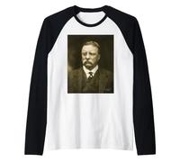 Theodore Roosevelt US 26th President Teddy Patriotic Vintage Raglan Baseball Tee