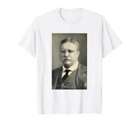 Theodore Roosevelt US 26th President Teddy Patriotic Vintage Value Graphic T-Shirt, Men, White, L