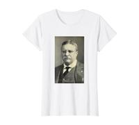 Theodore Roosevelt US 26th President Teddy Patriotic Vintage Value Graphic T-Shirt, Women, White, S