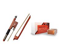 Theodore VLB-FG-14 Standard 1/4 Size Violin Bow & D'Addario VR200 Rosin Light