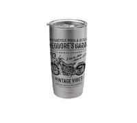 Theodore's Garage Motorcycle Design for the Name Theodore Stainless Steel Insulated Tumbler