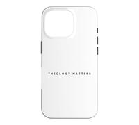 Theology Matters Christian Apologetics Jesus Bible Case for iPhone 16 Pro