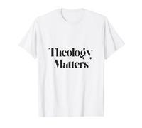 Theology Matters Christian Apologetics Jesus Bible Value Graphic T-Shirt, Men, White, S