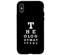 THEOLOGY MATTERS - Eye Chart - Christian Bible Study Case for iPhone X/XS
