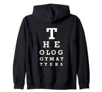 THEOLOGY MATTERS - Eye Chart - Christian Bible Study Zip Hoodie