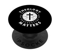 Theology Matters Jesus Cross Modern Philosopher PopSockets Adhesive PopGrip