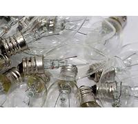 TheOneStopSatShop 25 x 12V 3W E12 CES C7 Clear Small Conical Christmas Fairy Light Bulb