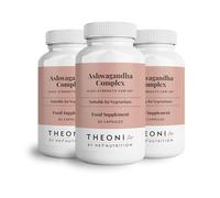 Theonia Ashwagandha Complex 9000mg Supplement - High Strength KSM-66 - Boosts Mood & Energy - Reduces Stress & Anxiety - UK Manufactured - All Natural, Non-GMO - 3 Pack - 180 Vegetarian Capsules