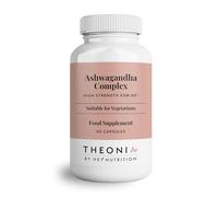 Theonia Ashwagandha Complex 9000mg Supplement - High Strength KSM-66 - Boosts Mood & Energy - Reduces Stress - UK Manufactured - All Natural, Non-GMO - 60 Vegan Capsules