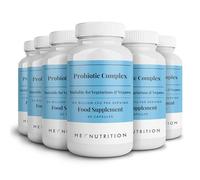 Theonia Probiotic Complex Supplement - 20 Billion CFU - Suitable for Vegetarians & Vegans - Supports Gut & Skin Health, Improves Immune Response - UK Manufactured - 6 Pack - 360 Vegan Capsules