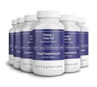 Theonia Pure Omega-3 Fish Oil 2000mg with Vitamin E - High EPA + DHA Concentration - Maintains Heart, Joint, Brain & Immunity Support - UK Manufactured - Non-GMO - 360 Softgels