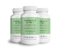 Theonia Vitamin D3 & K2 MK-7-100ug Each with MCT Oil - Suitable for Vegetarians - Support Healthy Bones, Teeth, Muscles, Immune Function, and Fatigue - Non-GMO