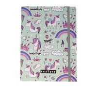 Theonoi Children's Document Box with Elastic Band DIN A4 - Unicorn Girls (Unicorn Magic)