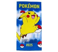 Theonoi Children's Pokemon Cartoon Bath Towel, 100% Cotton, 70 x 140 cm