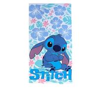 Theonoi Disney Lilo & Stitch Children's Beach Towel, 70 x 140 cm, Microfibre Bath Towel, Absorbent & Quick Drying, Sand-Repellent Travel Towel & Bath Towel for Boys and Girls, Oeko-Tex