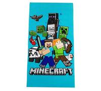 Theonoi Minecraft Steve Alex Children's Bath Towel 70 x 140 cm Polyester