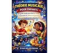 THÉORIE MUSICALE POUR ENFANTS: Un guide simple pour lire les notes, comprendre le rythme, les gammes et les accords de manière amusante et facile