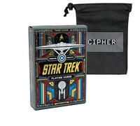 Theory 11 Star Trek Playing Cards - Premium Deck Age 14+ - Includes Cipher Playing Cards Bag (Dark)