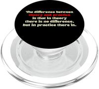 Theory and Practice Nothing Works Science Lab Witty Gift PopSockets PopGrip for MagSafe
