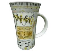 Theory of Music fine bone china latte mug BNIB
