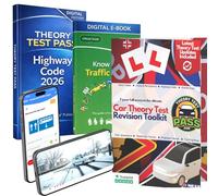 Theory Test Pass UK Driving Theory Test Kit 2026 - UK Driving Theory Test Practice 2026 Online Access - Driving Theory Test for Smartphone and Laptop - Includes Hazard Perception Test - Highway Code