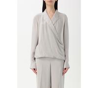 THEORY Top Woman color Silver - Size: P - female