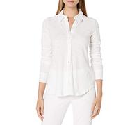 Theory Women's LS Riduro Button Front Shirt, White, Medium