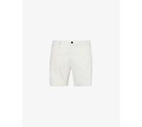 Theory Womens Sand Curtis Elasticated-waist Regular-fit Linen-blend Shorts 34