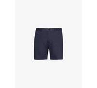 Theory Womens Space Curtis Elasticated-waist Regular-fit Linen-blend Shorts 32